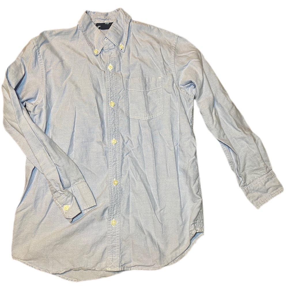 GapKids Boy's Blue Long Sleeve Button Down Shirt